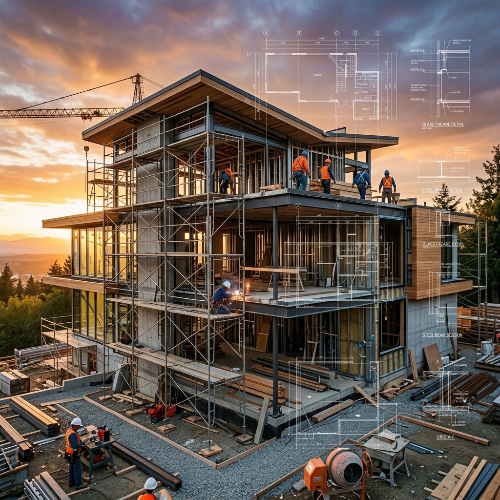 Ganesh Construction Building Site Background